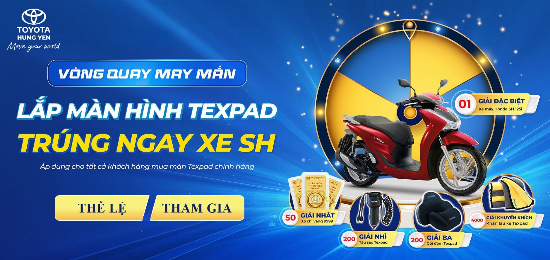 LẮP MÀN HÌNH TEXPAD - TRÚNG NGAY XE SH