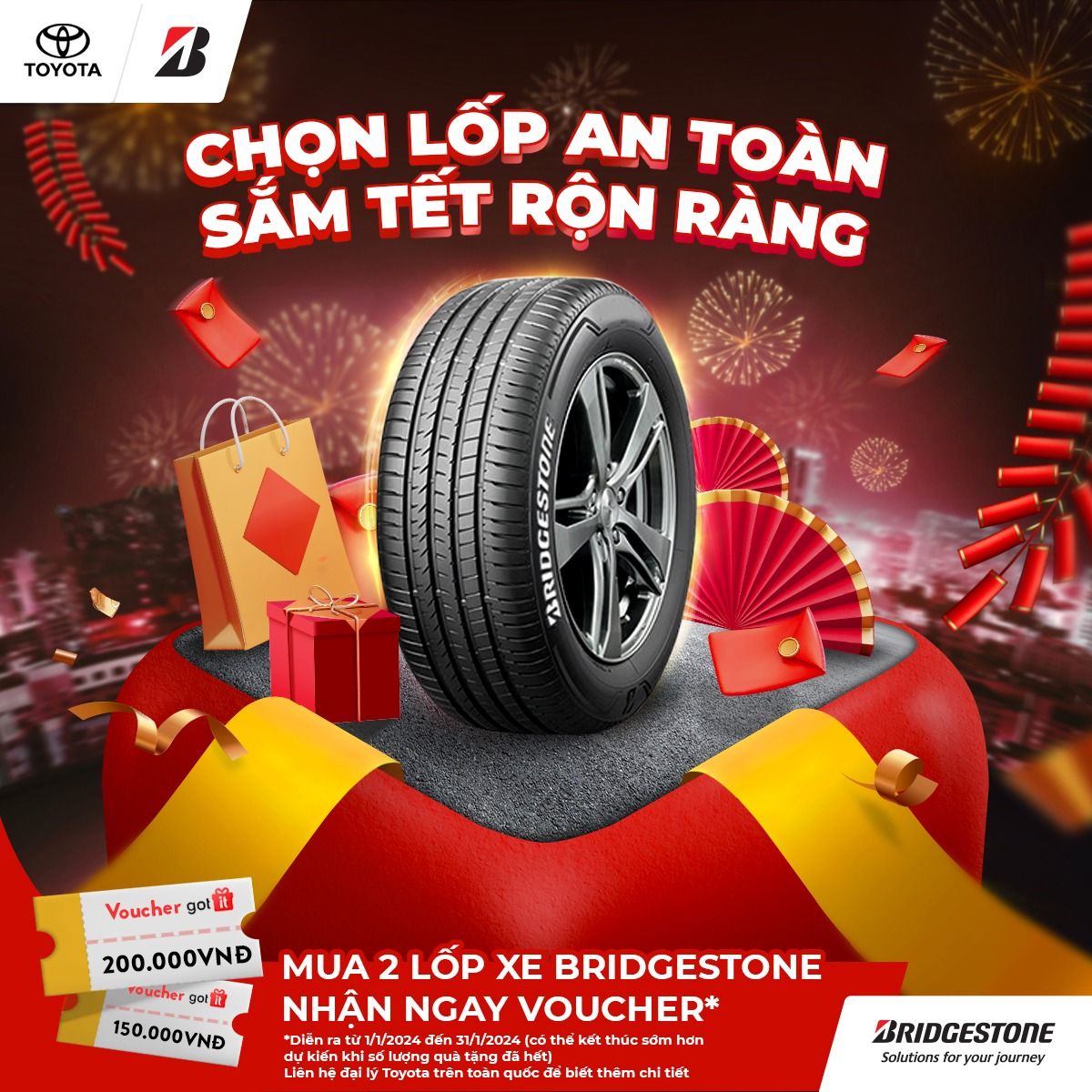CHỌN LỐP AN TOÀN, SẮM TẾT RỘN RÀNG