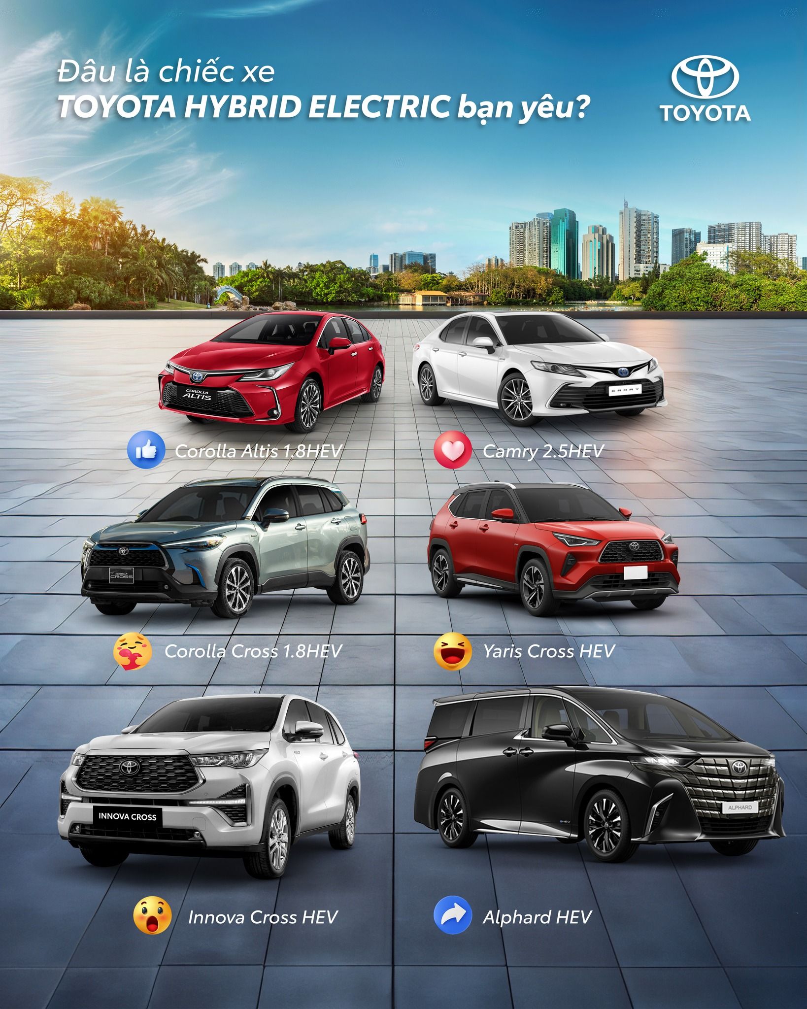 Đâu là Chiếc Xe Hybrid Bạn Yêu Thích Của Toyota Tại Việt Nam?