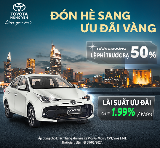 ĐÓN HÈ SANG - NHẬN ƯU ĐÃI VÀNG TẠI TOYOTA HƯNG YÊN!