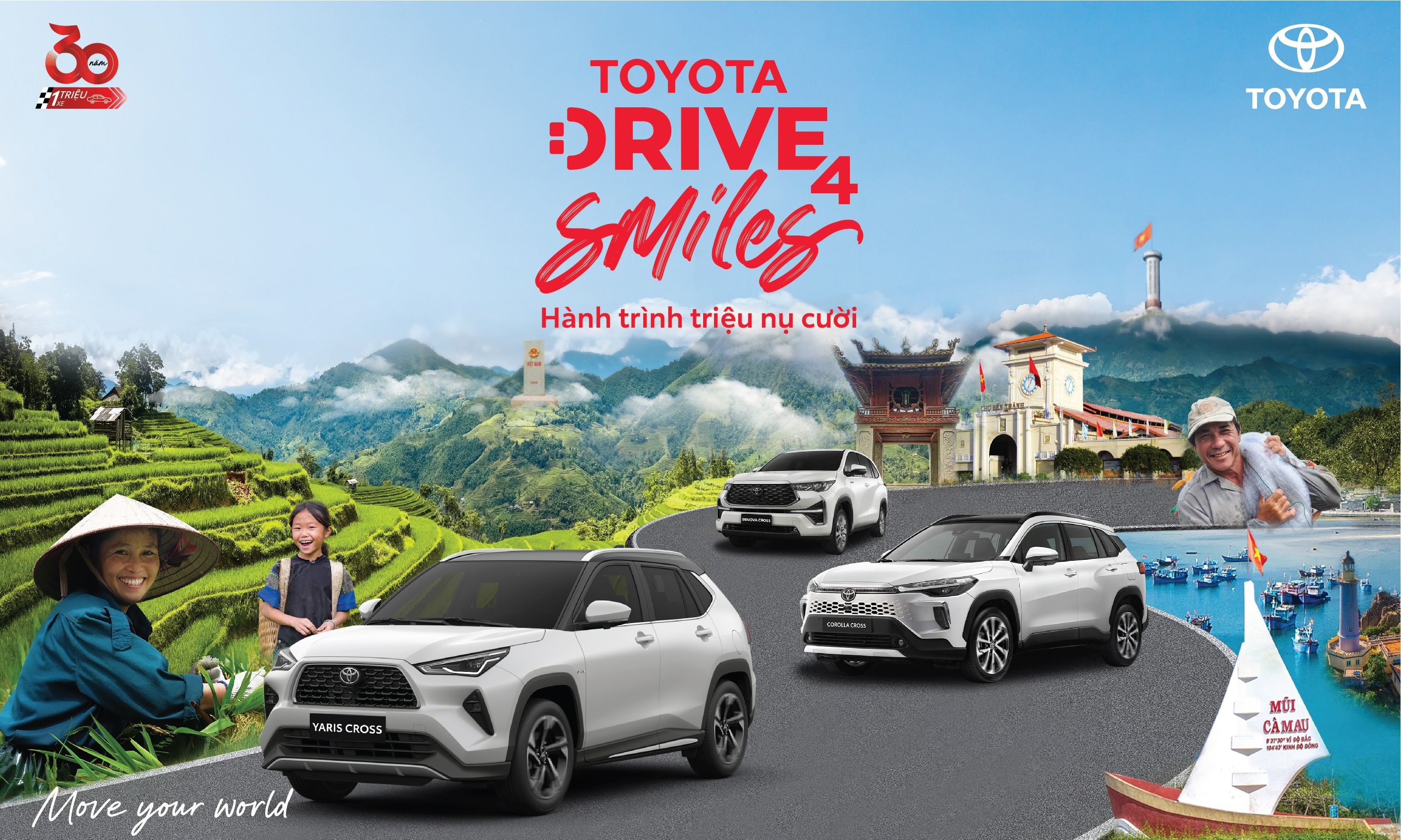 HƯỞNG ỨNG SỰ KIỆN CARAVAN KỈ NIỆM 30 NĂM CỦA TOYOTA VIỆT NAM