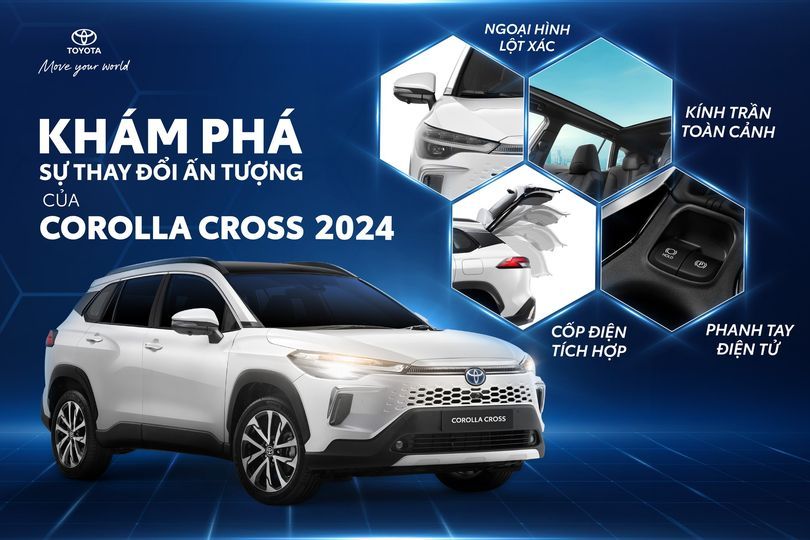 Khám Phá Sự Thay Đổi Ấn Tượng Của Corolla Cross 2024
