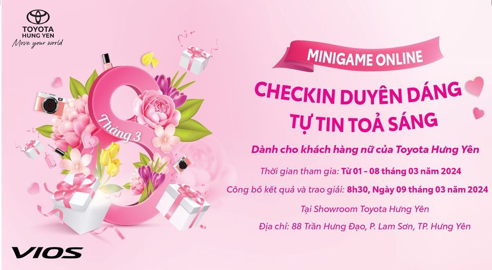 MINIGAME ONLINE 8-3,C HECKIN DUYÊN DÁNG - TỰ TIN TOẢ SÁNG