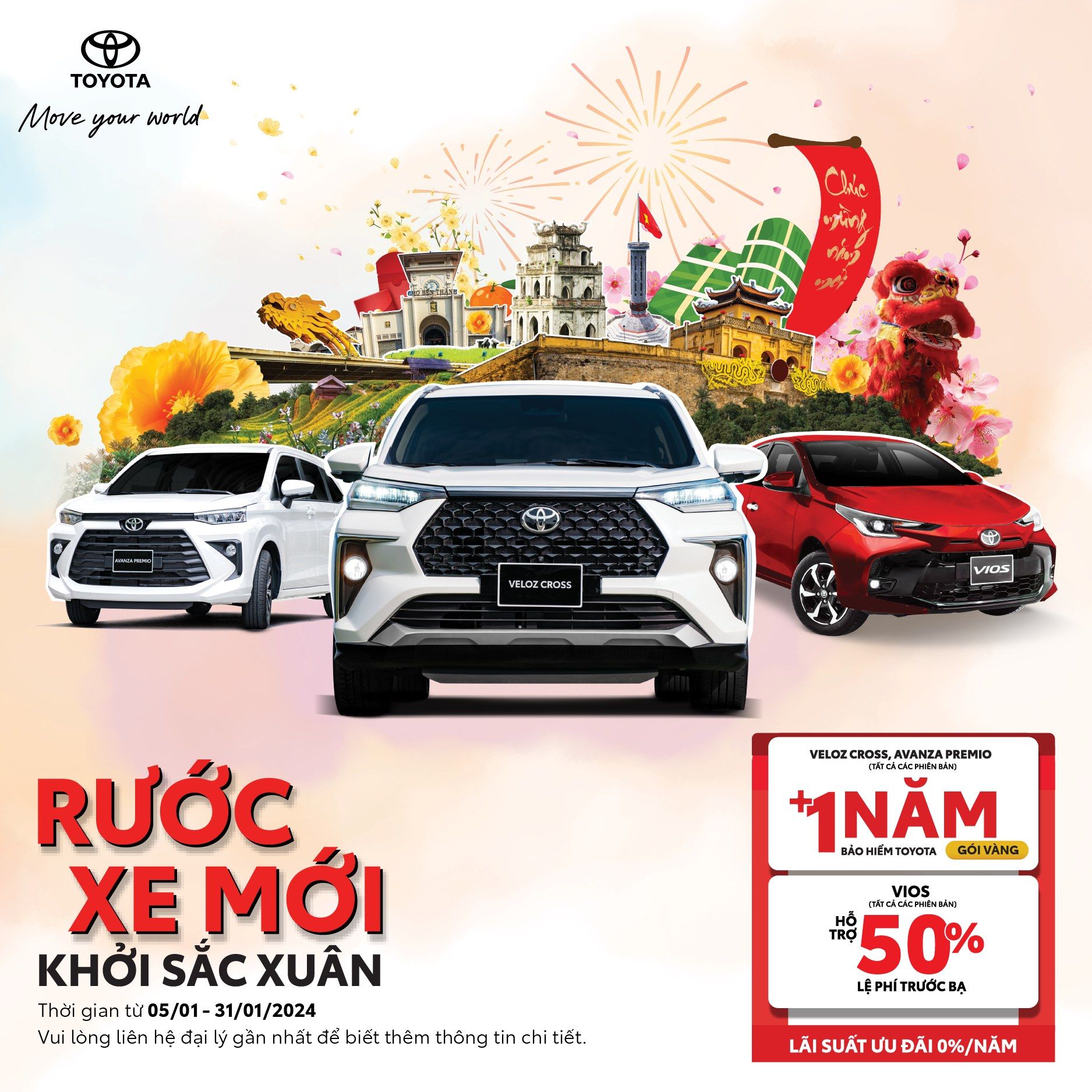 RƯỚC XE MỚI, KHỞI SẮC XUÂN 2024