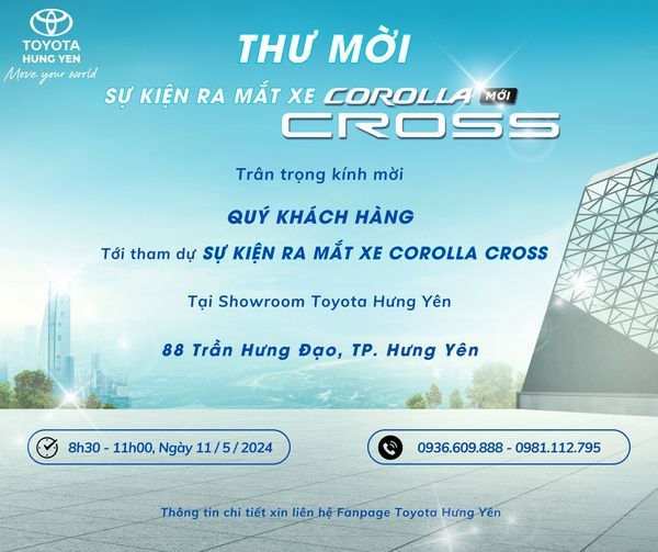 Sự kiện ra mắt, trải nghiệm xe Corolla Cross 2024 mới