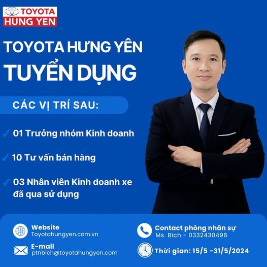THÔNG BÁO TUYỂN DỤNG THÁNG 5