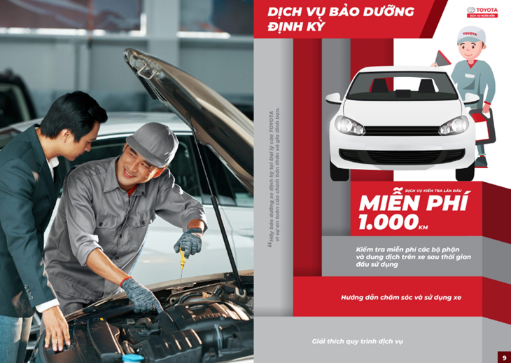 Tiêu chuẩn bảo dưỡng định kỳ của Toyota Hưng Yên